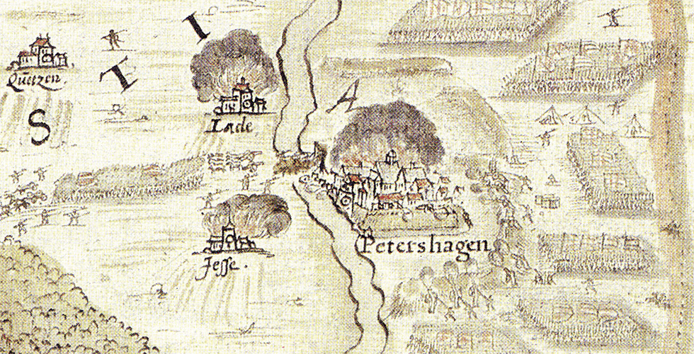 Die Belagerung der Festung Petershagen