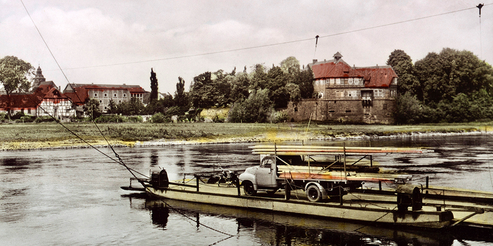 1925 | Hochseilfähre und Fährmast