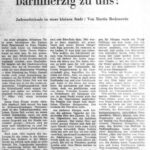 1960 | Freie Presse Bielefeld – Martin Bodenstein: „Warum sind sie nicht barmherzig zu uns?“